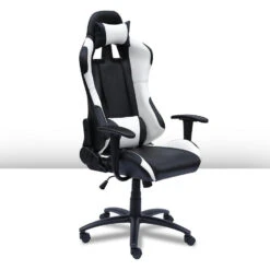 Ocazi New York Gaming Stoel - Bureaustoel - Zwart/Wit