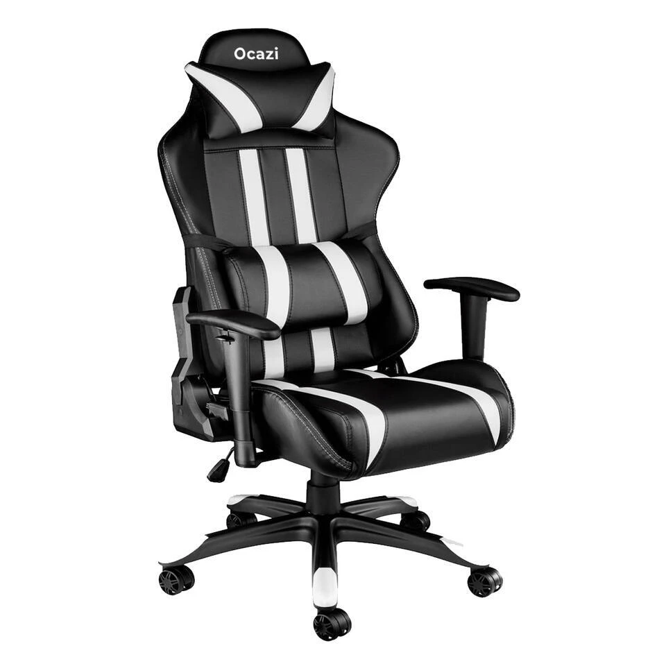 Ocazi Chicago Gaming Stoel - Bureaustoel - Zwart/Wit 3 Ocazi Chicago Gaming Stoel - Bureaustoel - Zwart/Wit