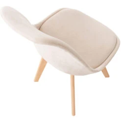 CLP Eetkamerstoel Linares Fluweel Crème -Leen Bakker Winkel 1000053620 0103
