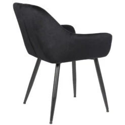 CLP Eetkamerstoel Emia Fluweel Zwart -Leen Bakker Winkel 1000053629 0103