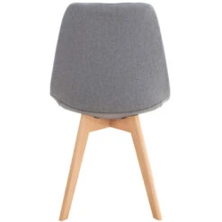 CLP Eetkamerstoel Linares Stof Zilverkleurig -Leen Bakker Winkel 1000053657 0103