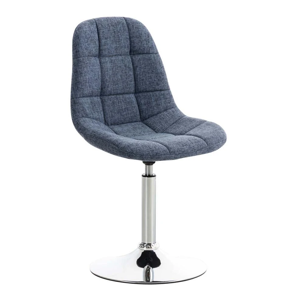 CLP Eetkamerstoel Emil Stof Blauw 3 CLP Eetkamerstoel Emil Stof Blauw