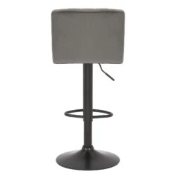 CLP Barkruk Jamie Fluweel Grijs -Leen Bakker Winkel 1000055004 0103