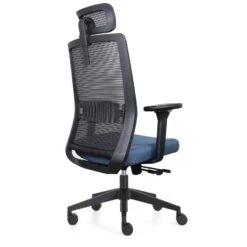 Bureaustoel Napoli Deluxe 4D - NEN-EN 1335 - Blauw -Leen Bakker Winkel 1000055697 0103