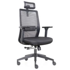 Bureaustoel Napoli Deluxe 4D - NEN-EN 1335 - Zwart