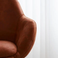 Industriële Barkruk Elise Cognac Ecoleder Draaibaar Zithoogte 79 Cm Leder -Leen Bakker Winkel 1000055856 0103