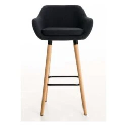 Ocazi Oslo Barkruk – Stof – Zwart -Leen Bakker Winkel 1000055861 0102