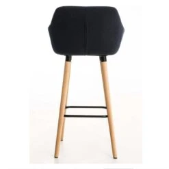 Ocazi Oslo Barkruk – Stof – Zwart -Leen Bakker Winkel 1000055861 0103