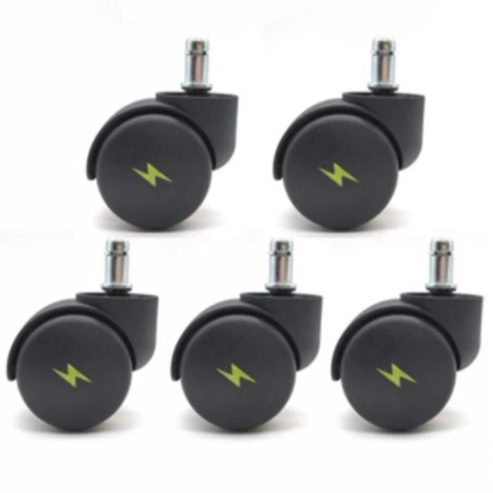 Bureaustoel Wieltjes ESD - Universeel - Set Van 5 4 Bureaustoel Wieltjes ESD - Universeel - Set Van 5 - Afbeelding 2