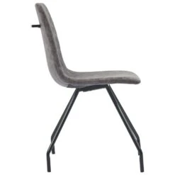 VidaXL Eetkamerstoelen 2 St Kunstleer Donkerbruin 9 VidaXL Eetkamerstoelen 2 St Kunstleer Donkerbruin -Leen Bakker Winkel 1000057823 0103