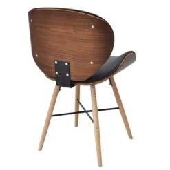 VidaXL Eetkamerstoelen 2 St Gebogen Hout En Kunstleer -Leen Bakker Winkel 1000057826 0103