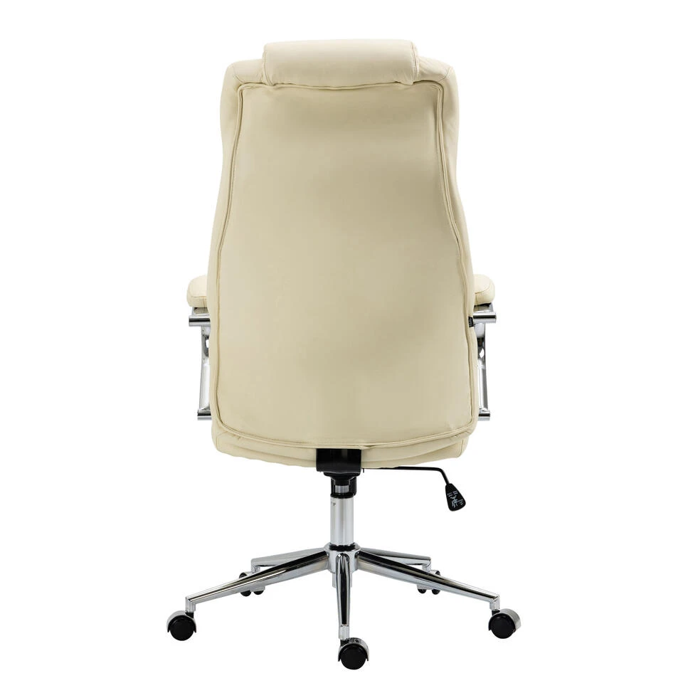 Clp Bureaustoel Salford Leder Crème 6 Clp Bureaustoel Salford Leder Crème - Afbeelding 4