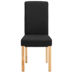 VidaXL Eetkamerstoelen 2 St Stof Zwart 9 VidaXL Eetkamerstoelen 2 St Stof Zwart -Leen Bakker Winkel 1000062426 0103