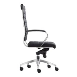 Bureaustoel Granada Zwart - 100% Leder -Leen Bakker Winkel 1000067072 0102