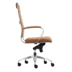 Bureaustoel Granada Cognac - 100% Leder -Leen Bakker Winkel 1000067074 0102