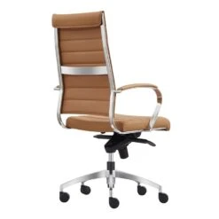 Bureaustoel Granada Cognac - 100% Leder -Leen Bakker Winkel 1000067074 0103