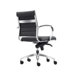 Bureaustoel Cádiz Zwart - 100% Leder -Leen Bakker Winkel 1000067077 0103