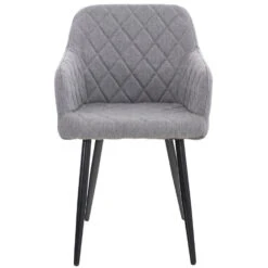 CLP Eetkamerstoel Shila Stof Zilverkleurig -Leen Bakker Winkel 1000068184 0101