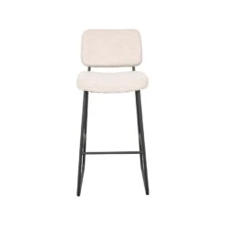 LABEL51 - Barkruk Noah - Naturel - Boucle - 47x60x105 Cm -Leen Bakker Winkel 1000068984 0101