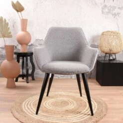 DS4U® Ravi Eetkamerstoel 2.0 - Stof - Grijs 8 DS4U® Ravi Eetkamerstoel 2.0 - Stof - Grijs -Leen Bakker Winkel 1000069497 0102