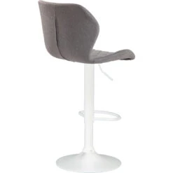 CLP Barkruk Cork Wit Frame Stof Zilverkleurig -Leen Bakker Winkel 1000071010 0103