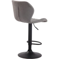 CLP Barkruk Cork Zwart Frame Stof Zilverkleurig -Leen Bakker Winkel 1000071038 0103