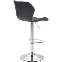 CLP Barkruk Cork Chroom Frame Kunstleder Zwart -Leen Bakker Winkel 1000071049 0103