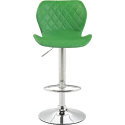 CLP Barkruk Cork Chroom Frame Kunstleder Groen -Leen Bakker Winkel 1000071057 0101