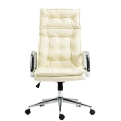 Clp Bureaustoel Sotira Leder Crème -Leen Bakker Winkel 1000071080 0101