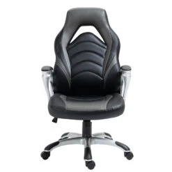 Clp Bureaustoel Foxton Kunstleder Grijs -Leen Bakker Winkel 1000071082 0101