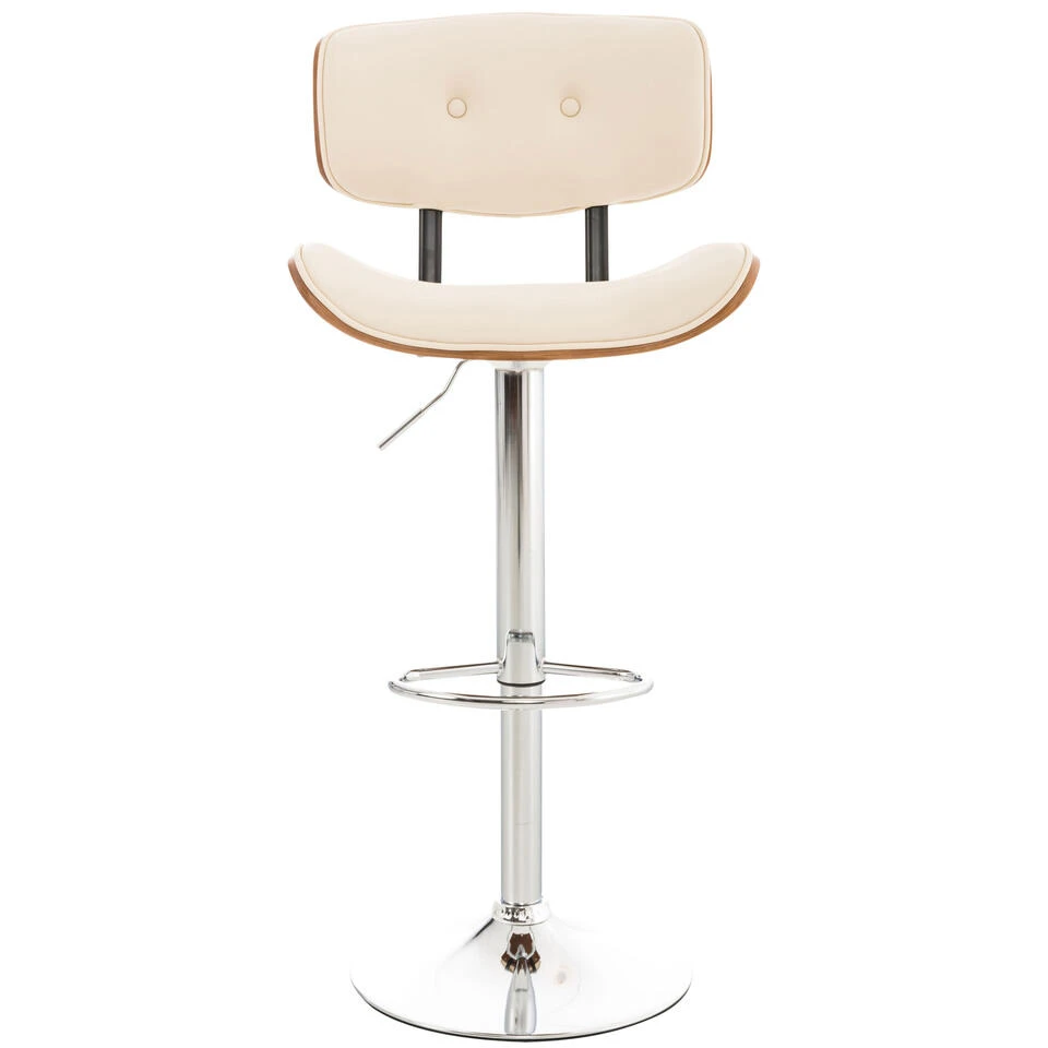 CLP Barkruk Sarnia Kunstleder Crème 4 CLP Barkruk Sarnia Kunstleder Crème - Afbeelding 2