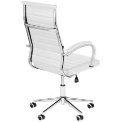 CLP Bureaustoel Mollis Kunstleer Wit -Leen Bakker Winkel 1000071212 0103