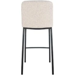 CLP Barkruk Dundalk Frame Zwart Stof Beige -Leen Bakker Winkel 1000071506 0103