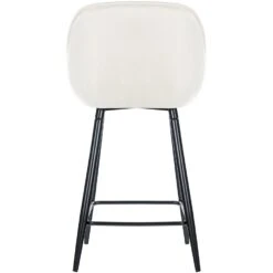 CLP Barkruk Gibson Fluweel Crème -Leen Bakker Winkel 1000072718 0103