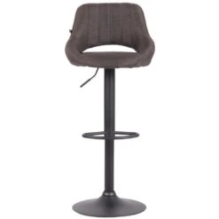 CLP Barkruk Milet Frame Zwart Stof Grijs 7 CLP Barkruk Milet Frame Zwart Stof Grijs -Leen Bakker Winkel 1000073437 0101