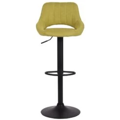 CLP Barkruk Milet Frame Zwart Stof Groen 7 CLP Barkruk Milet Frame Zwart Stof Groen -Leen Bakker Winkel 1000073465 0101