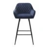 Giga Meubel Barstoel Blauw - Velvet - Barstoel Milton 2 Giga Meubel Barstoel Blauw - Velvet - Barstoel Milton -Leen Bakker Winkel 1000074318