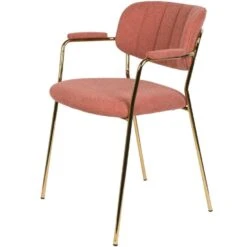 Puur Viken Armstoel - Stof - Roze