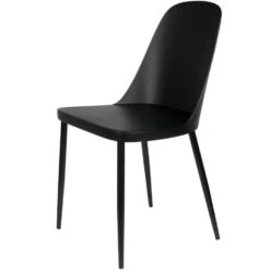 Puur Gimo Eetkamerstoel - Kunststof - Zwart -Leen Bakker Winkel 1000074369 0101