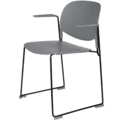 Puur Stord Armstoel - Kunststof - Grijs -Leen Bakker Winkel 1000074382 0101
