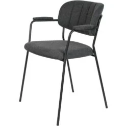 Puur Viken Armstoel - Stof - Grijs -Leen Bakker Winkel 1000074385 0101