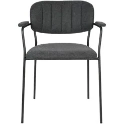 Puur Viken Armstoel - Stof - Grijs -Leen Bakker Winkel 1000074385 0102