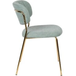 Puur Viken Eetkamerstoel - Stof - Groen -Leen Bakker Winkel 1000074416 0103