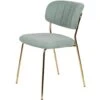 Puur Viken Eetkamerstoel - Stof - Groen -Leen Bakker Winkel 1000074416