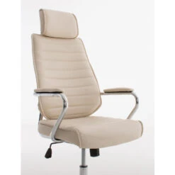 CLP Bureaustoel Rako Kunstleder Crème -Leen Bakker Winkel 1000080747 0103