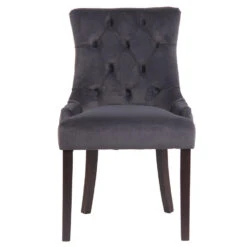 CLP Eetkamerstoel Aberdeen Donker Bruin Frame Fluweel Grijs 7 CLP Eetkamerstoel Aberdeen Donker Bruin Frame Fluweel Grijs -Leen Bakker Winkel 1000082927 0101