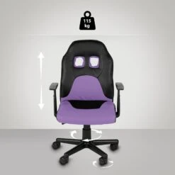 Clp Bureaustoel Fun Kunstleder Paars -Leen Bakker Winkel 1000084050 0102