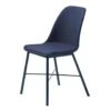 Giga Meubel Eetkamerstoel Stof - Blauw - Zithoogte 43cm - Stoel Whistler Up -Leen Bakker Winkel 1000085140