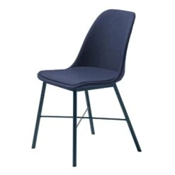 Giga Meubel Eetkamerstoel Stof - Blauw - Zithoogte 43cm - Stoel Whistler Up