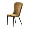 Giga Meubel Eetkamerstoel Velvet - Amber - Zithoogte 49,5cm - Stoel Hudson -Leen Bakker Winkel 1000085162